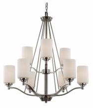 Trans Globe 70529 BN - 9LT CHANDELIER-DOUBLE DISK-BN-